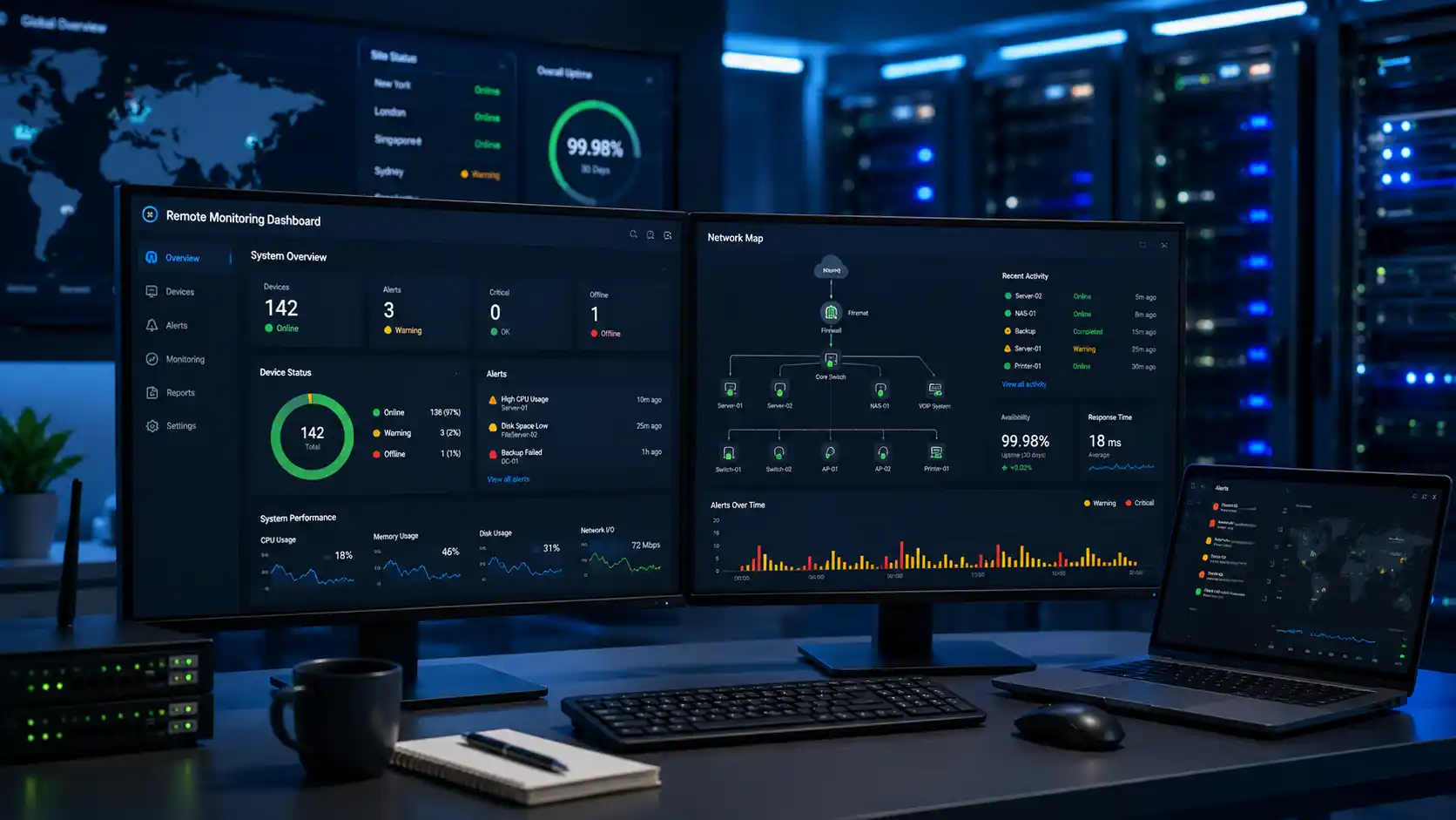 How Remote Monitoring Prevents Costly IT Downtime with ICTechnology