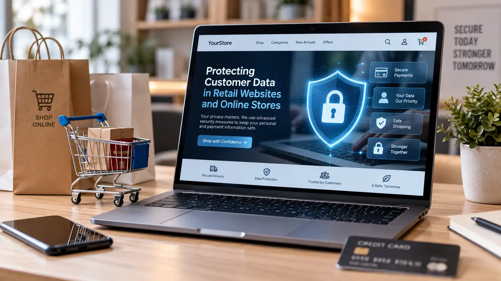Protecting Customer Data in Retail Websites and Online Stores with ICTechnology